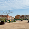 Avanza el parque de El Pilar en San Fernando sobre el solar del complejo dotacional demolido