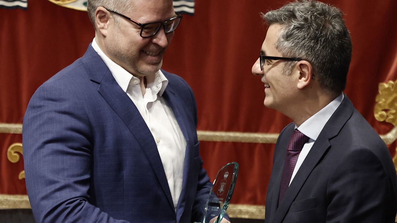 Félix Bolaños recibe el Premio a la Calidad de la Justicia otorgado por el CGPJ