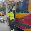 En estado grave un joven de 30 años al chocar su moto con un coche en la calle General Ricardos