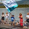 Buitrago de Lozoya acoge la primera regata de traineras en el pantano de Riosequillo