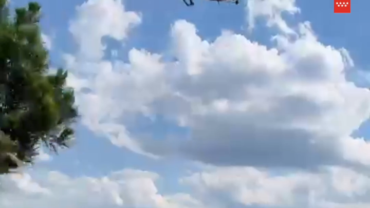 Rescatan a un hombre de 69 años que sufrió un accidente de parapente en Villavieja del Lozoya