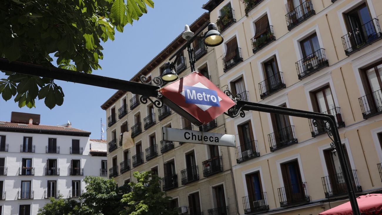 Exterior de la estación de Metro de Chueca