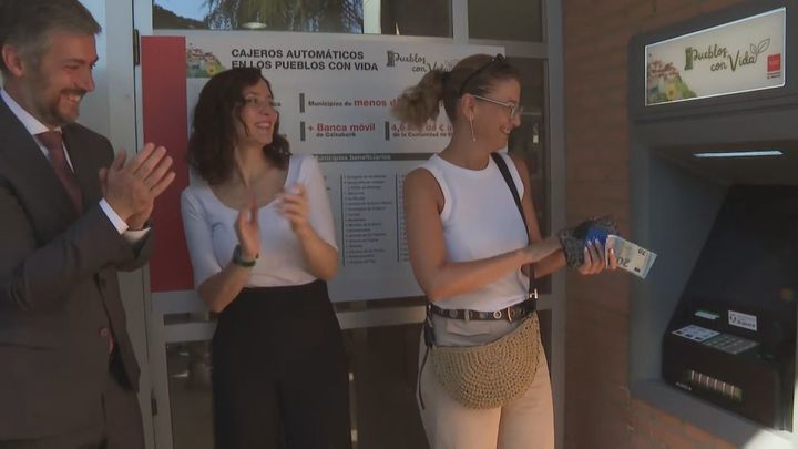 Cajeros automáticos en pequeños pueblos de la Comunidad de Madrid