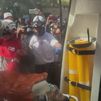 Rescatan a Hernán, superviviente de los terremotos, tras ocho días bajo los escombros