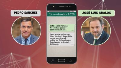 Los wasaps inéditos de Sánchez a Ábalos: "Eres de lo mejor que tiene el Gobierno"