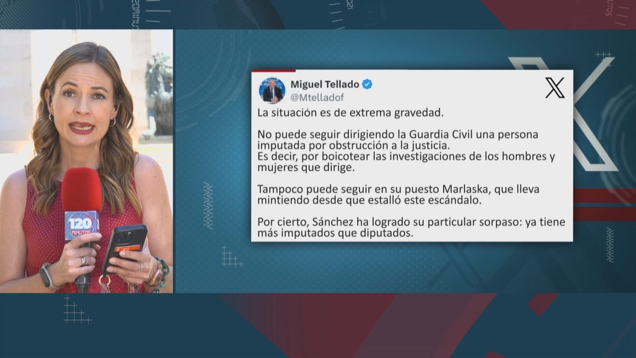 El PP pide la salida de la directora de la Guardia Civil tras ser imputada: "La situación es de extrema gravedad"