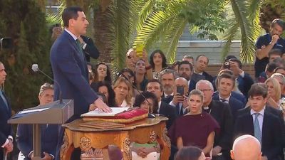 Juanma Moreno toma posesión como presidente de la Junta en un acto en el Palacio de San Telmo