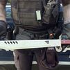 Machete incautado al detenido que persiguió con él a su expareja