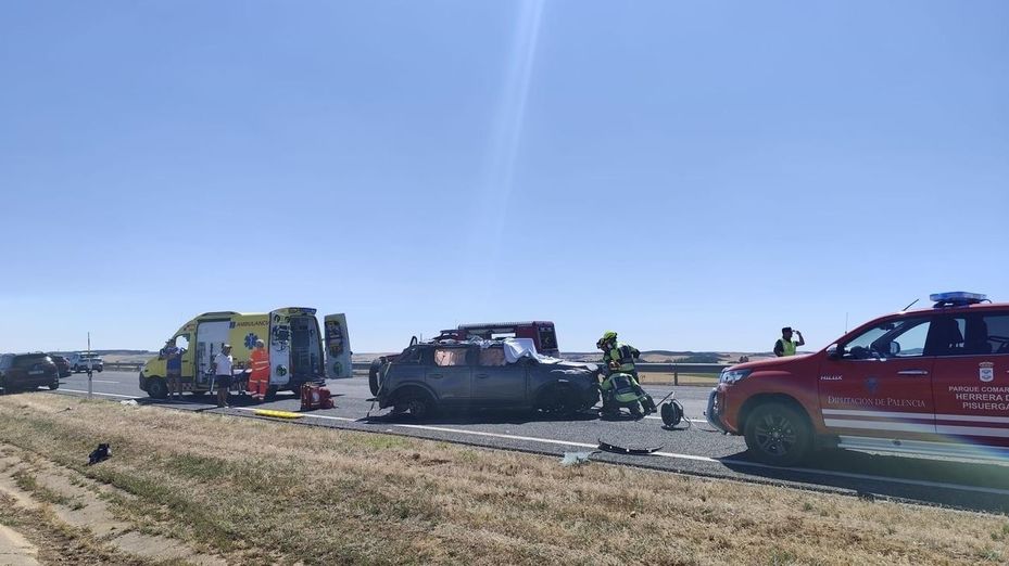 Tragedia mortal en Palencia: Cuatro personas de la misma familia mueren en un accidente de tráfico