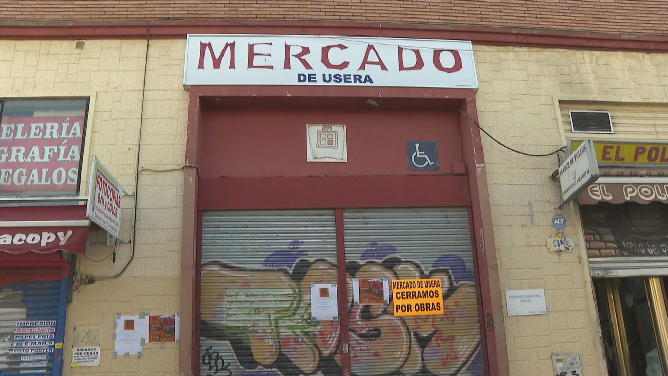 El mercado municipal de Usera cierra temporalmente