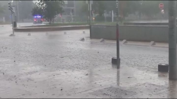 Tormenta de verano en Madrid
