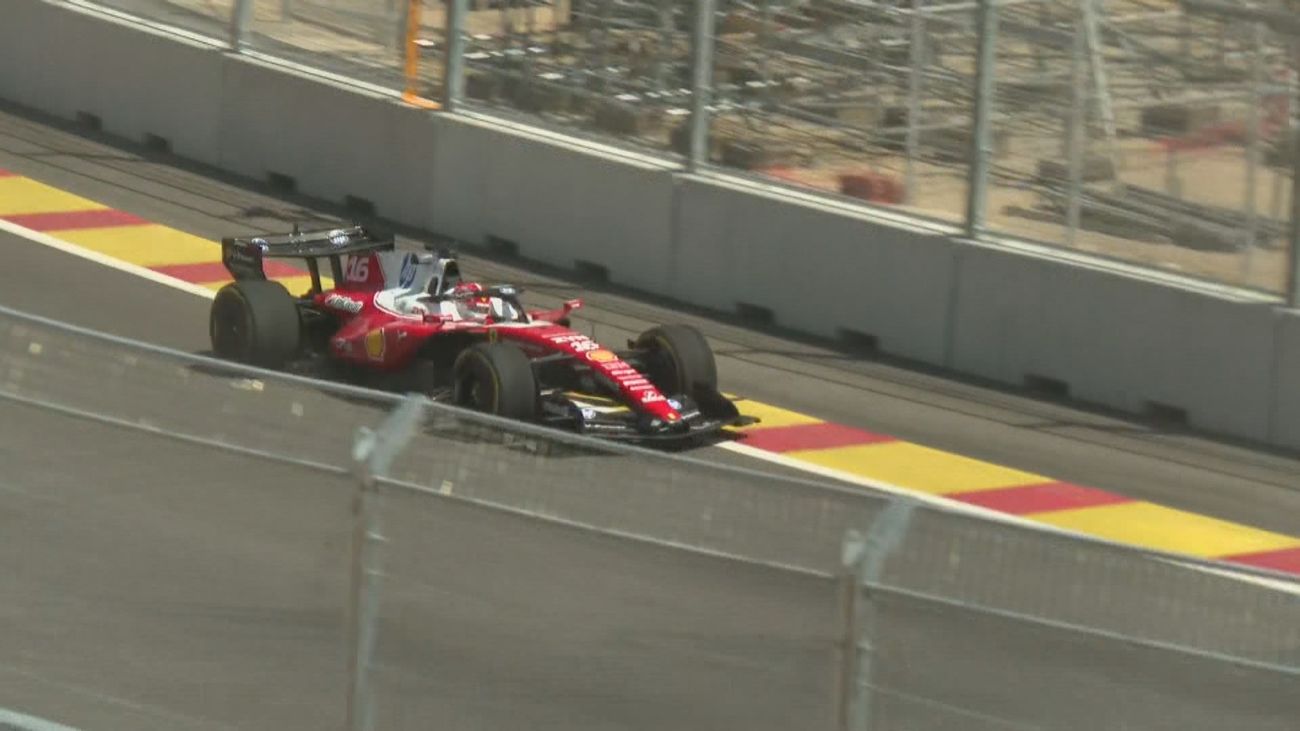 Hamilton y Lecrerc  estrenan el Madring con sus Ferrari