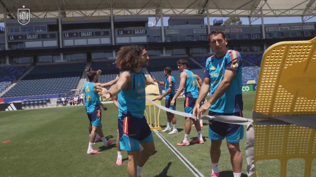 Una selección competitiva hasta en los entrenamientos