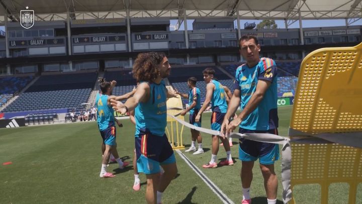 Una selección competitiva hasta en los entrenamientos