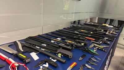 La Policía Nacional incauta más de 1.200 armas blancas en la Comunidad de Madrid en tres meses