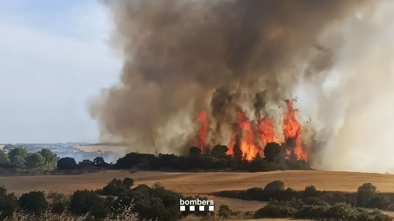 Incendio en Guimerà  (Lleida)