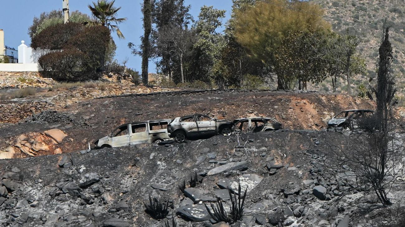 El incendio de Almería deja 12 muertos y 6.600 hectáreas calcinadas mientras los equipos lanzan el ataque directo al fuego