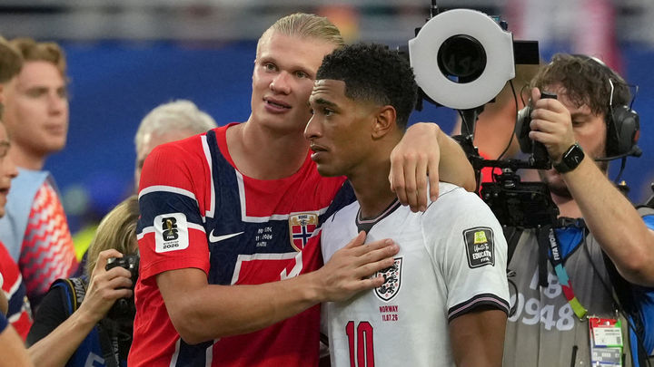 1-2. Inglaterra elimina a Noruega con un doblete de Bellingham