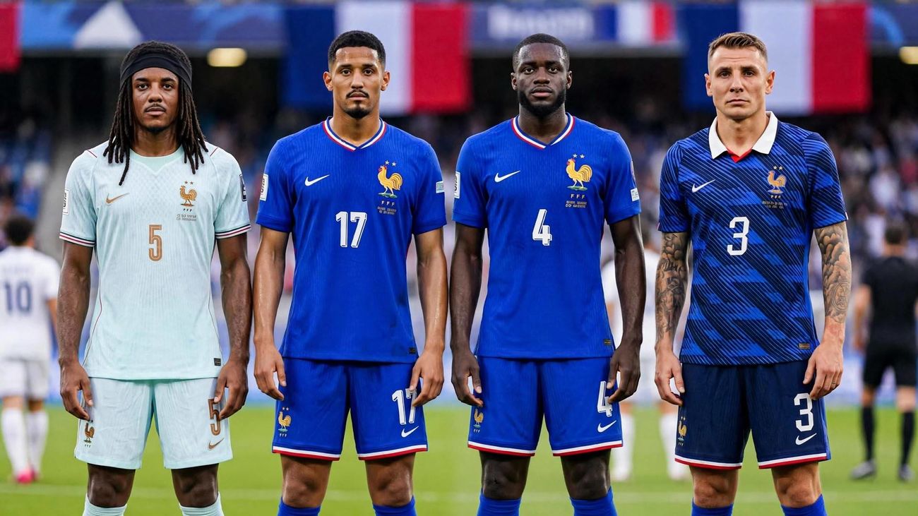 Koundé, Salibá, Upamecano y Digne