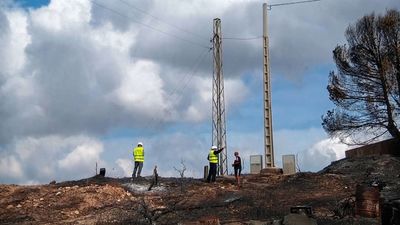 La caída de un poste eléctrico es la principal hipótesis del origen del incendio en Los Gallardos (Almería)
