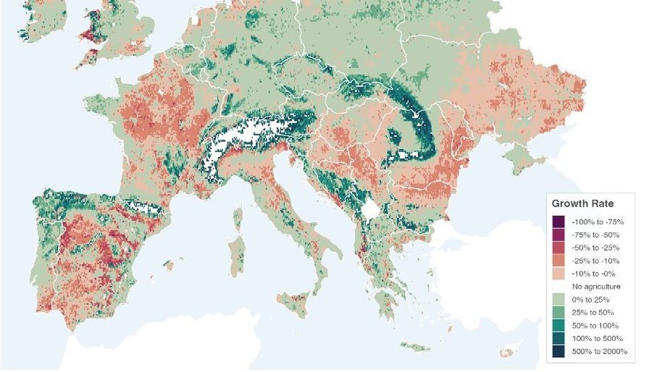 Una plataforma que identifica las zonas donde el cambio climático amenaza la agricultura