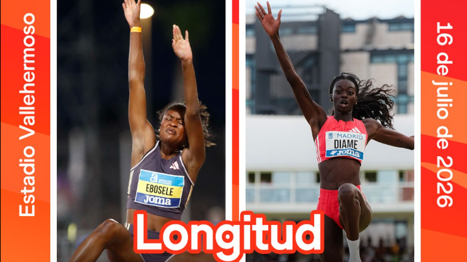 Fátima Diame contra Tessy Ebosele, duelo de longitud en el Mitin de  Madrid