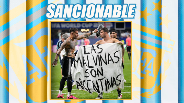 Argentina se enfrenta a una posible multa de la FIFA por la pancarta de 'Malvinas Argentinas'