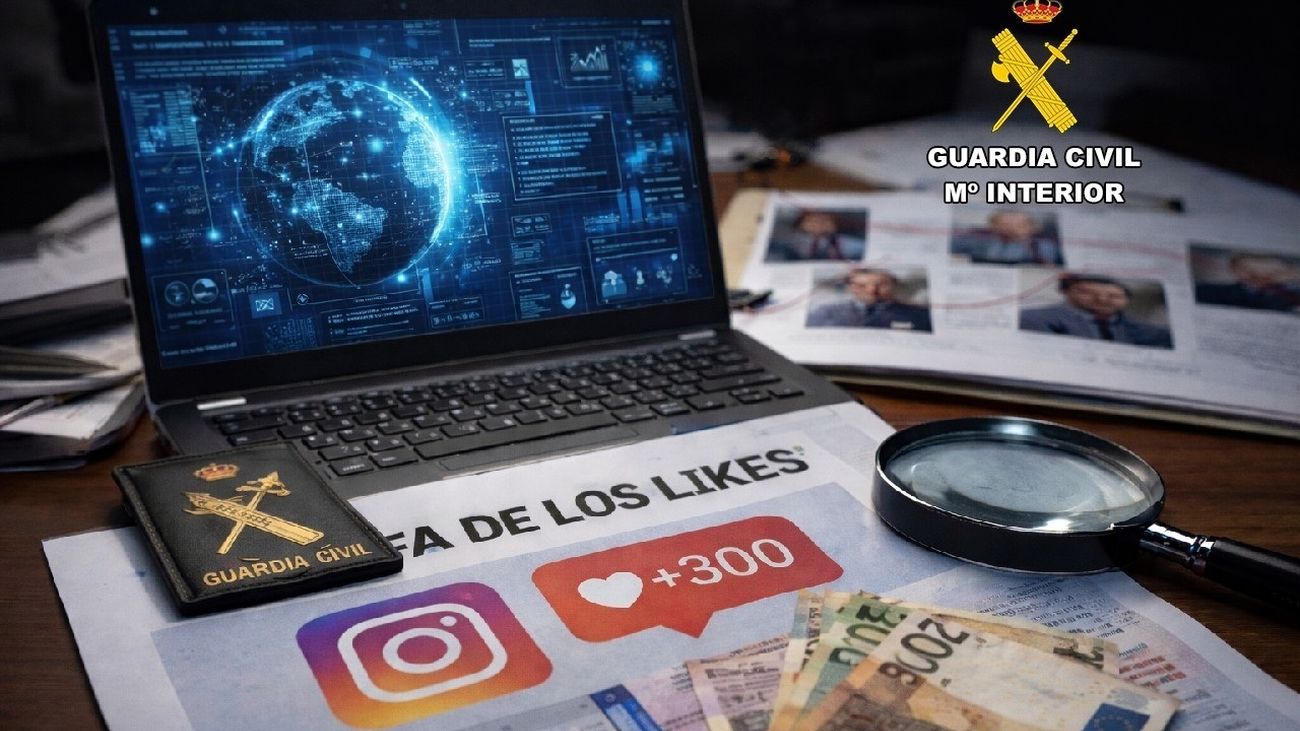 La Guardia Civil desarticula una trama dedicada a la estafa del ‘like’ en Vizcaya