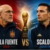 Luis de la Fuente y Scaloni, de profesor y alumno a rivales en la final del Mundial