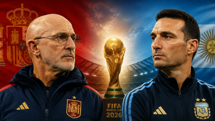 Luis de la Fuente y Scaloni, de profesor y alumno a rivales en la final del Mundial