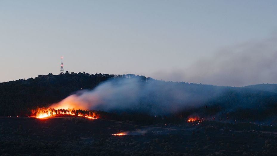 Prácticamente 'in fraganti', así fue el arresto del presunto autor del incendio de Lozoyuela