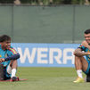 Lamine Yamal y Pedro Porro entrenan con el grupo