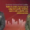 Del Castillo a Mora tras su resistencia: "Vete a la puta mierda. No te meto dos hostias porque no te tengo aquí delante"