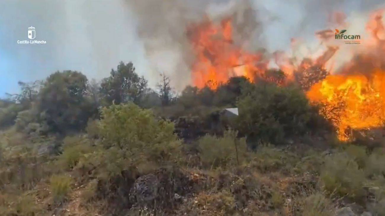Incendio en La Mierla