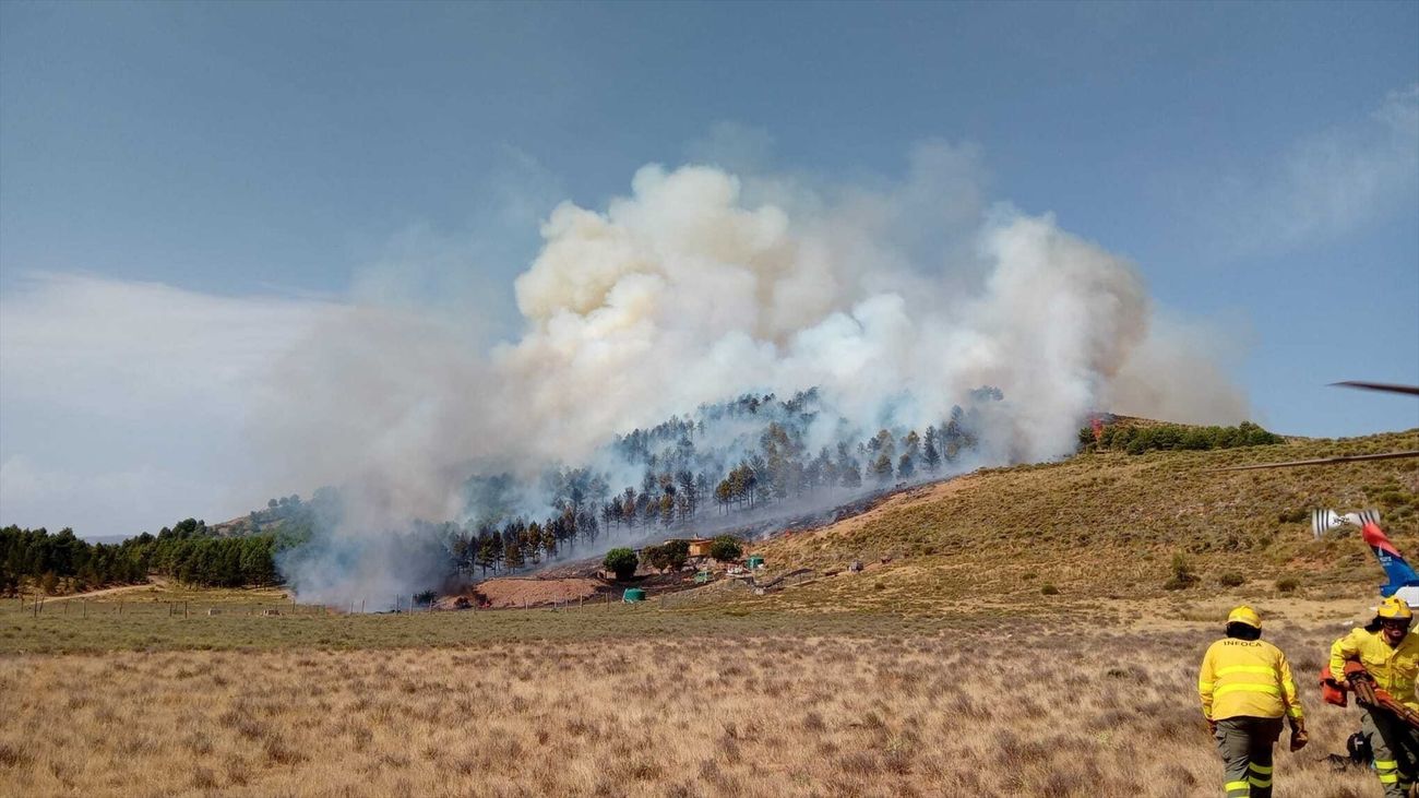 Incendio en Laujar de Andarax (Almería)