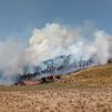 Doce medios aéreos tratan de sofocar un incendio en Laujar de Andarax (Almería)