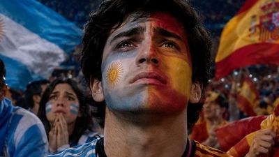 Miles de españoles y argentinos y españoles viven con el corazón dividido la final