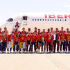 España aterriza en Madrid con la copa de campeones del mundo