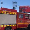 Incendio en la cubierta del CREAA de Alcorcón durante las celebraciones del Mundial