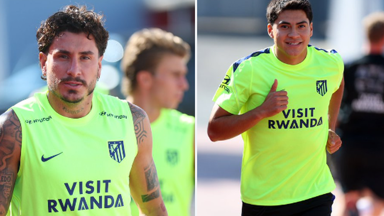 Giménez y Obed Vargas se incorporan a la concentración del Atlético de Madrid