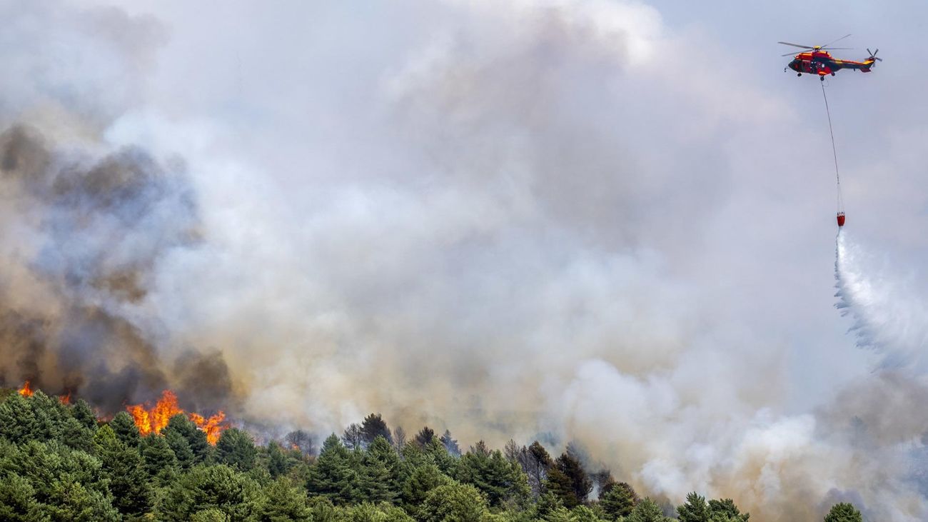 El incendio de Guadalajara es ya el tercero más grande de la historia en superficie quemada, de toda España