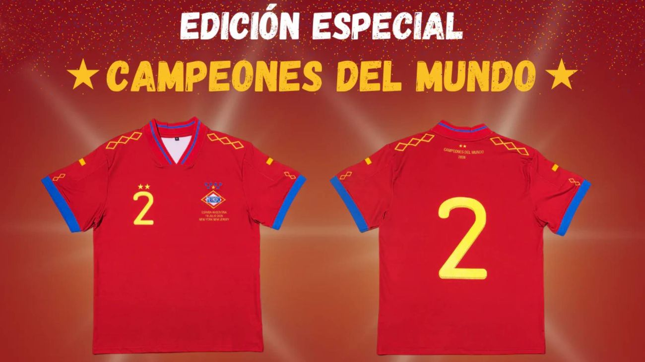 Camiseta 'Campeones del mundo' de Metro de Madrid