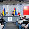 Rueda de prensa en Moncloa tras el Consejo de Ministros