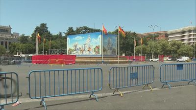 Cibeles vuelve a la normalidad tras el fiestón del Mundial