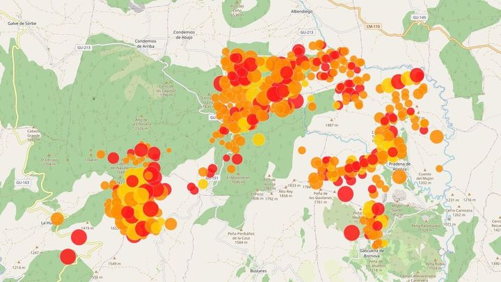 Evolución del incendio de La Mierla (22 julio 2026) / INCENDIOSESPAÑA