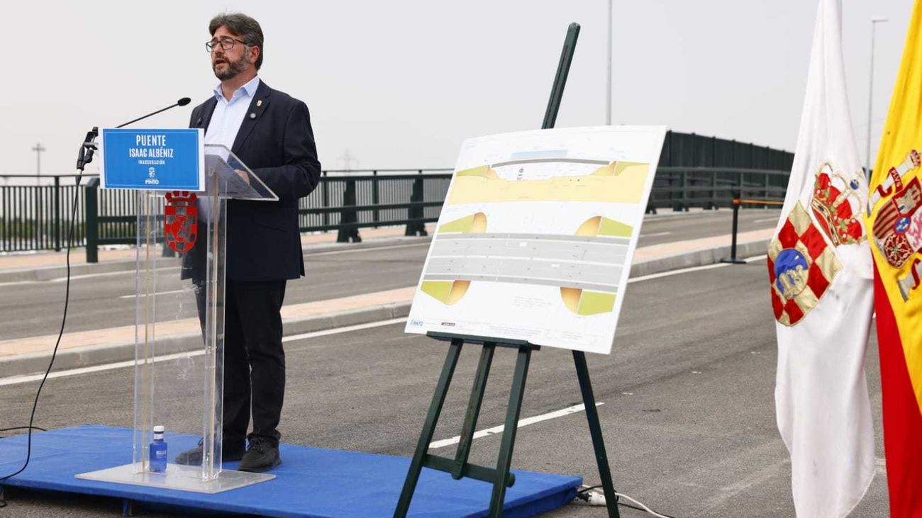 Inauguración del puente Isaac Albéniz de Pinto