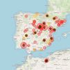 Mapa de los incendios en España, sigue su evolución en tiempo real