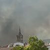Controlado un incendio en el casco urbano de Villa del Prado con un foco perimetrado