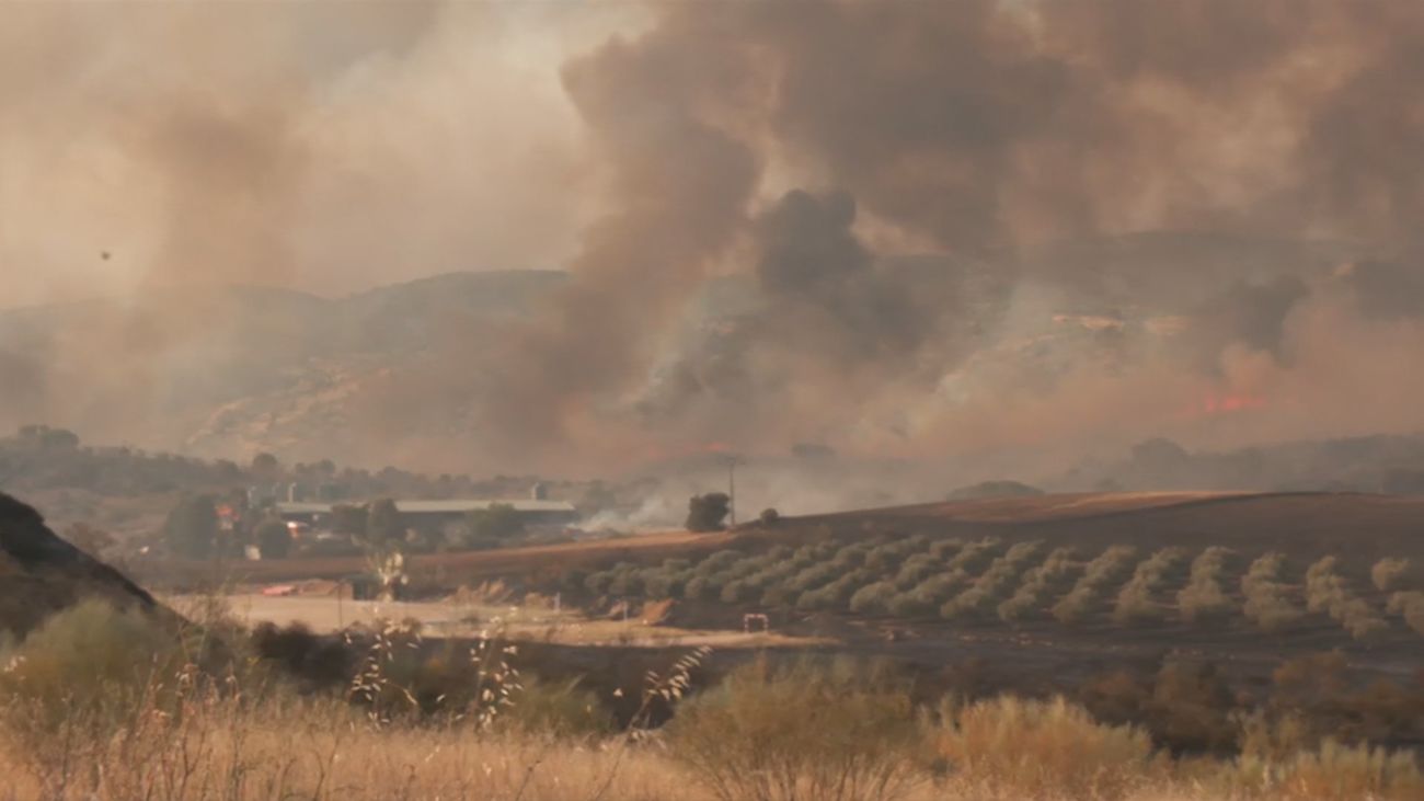 Incendio en Villa del Prado