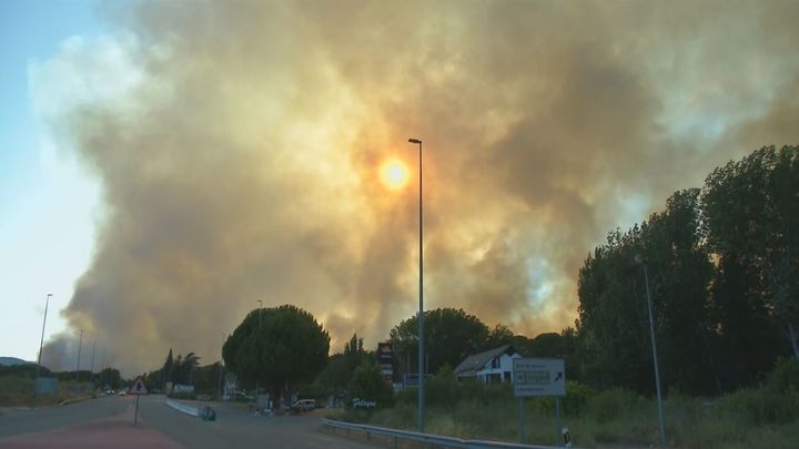 Incendio en San Martín de Valdeiglesias.